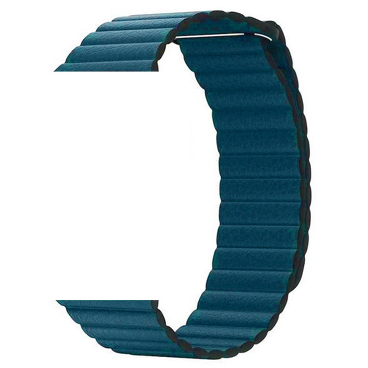 Apple Watch - Kunstleder Loop Magnet Armband - Azurblau