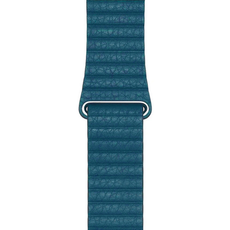 Apple Watch - Leder Loop Magnet Armband - Azurblau