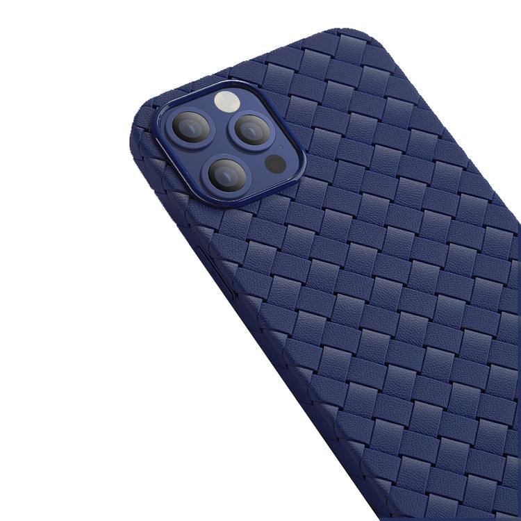 iPhone Hülle - Geflochten TPU Case - Blau
