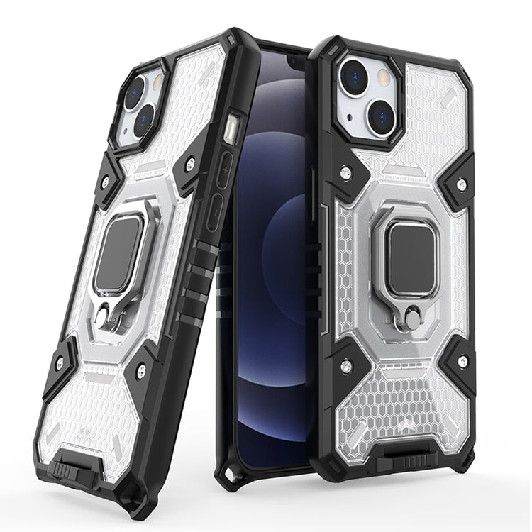 iPhone Hülle - Hybrid Case - Transparent/Weiß