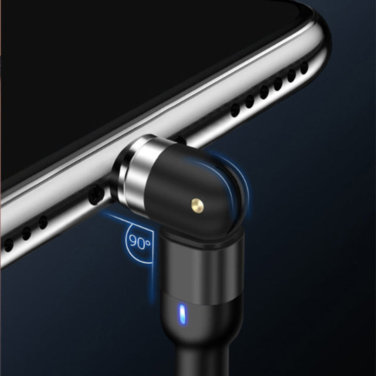 Nylon Ladekabel Schwenkbar Magnet 3in1 | USB C | Micro USB | Lightning | Lila