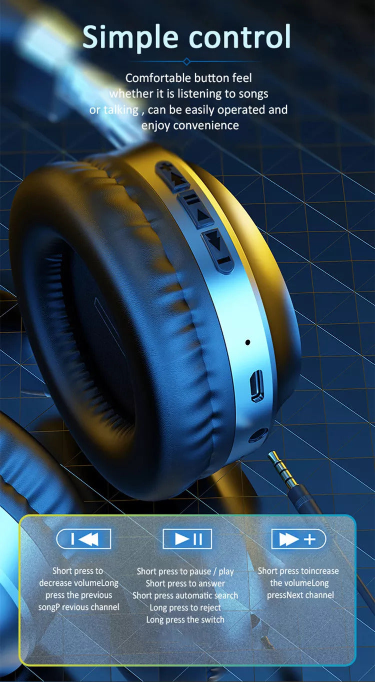 Bluetooth Kopfhörer - On-Ear Headphone - Schwarz