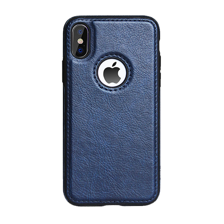 iPhone - Leder Case - Blau - CITYCASE