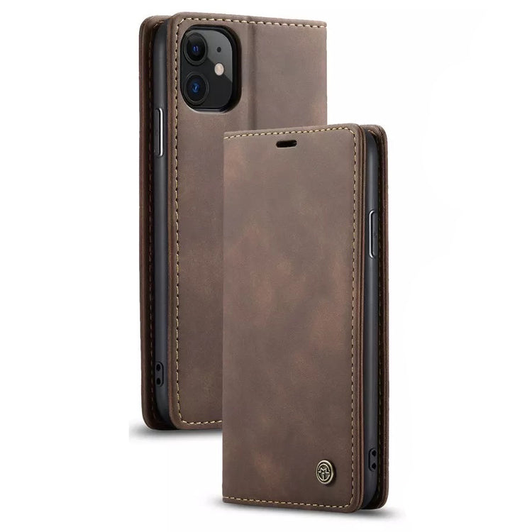 iPhone - Luxury Leder Case - Dunkelbraun - CITYCASE