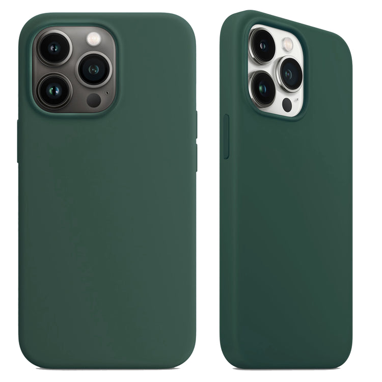 iPhone - Hart Silikon Case - Nachtgrün