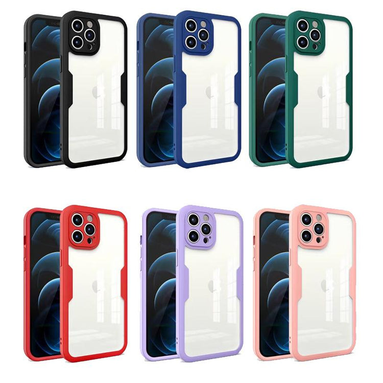iPhone Hülle - 360 Komplett Case - Blau