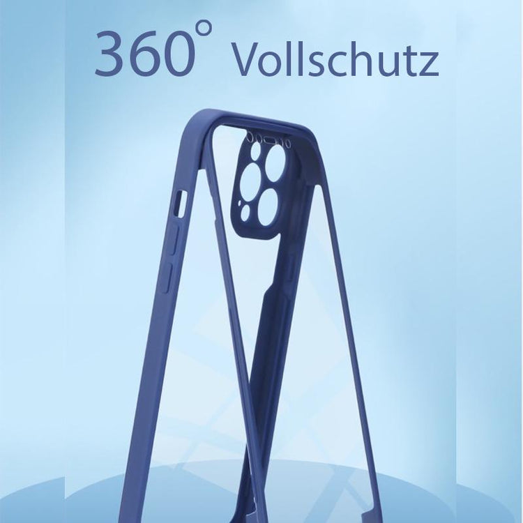 iPhone Hülle - 360 Komplett Case - Blau