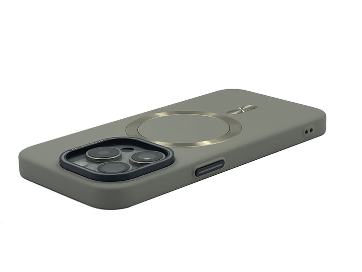 iPhone Hülle - Elegant Silikon Magsafe - Dunkelgrau