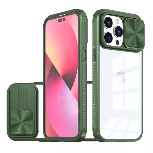 iPhone Hülle - Kameraschutz Outdoor Clear - Grün