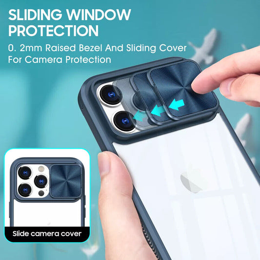 iPhone Hülle - Kameraschutz Outdoor Clear - Türkis