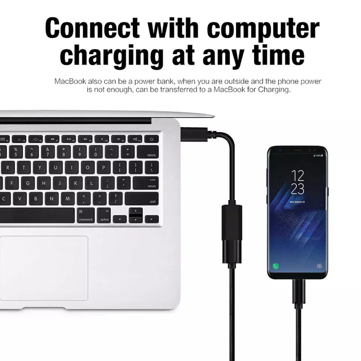 OTG Adapter Kabel | USB A - Micro USB | Schwarz