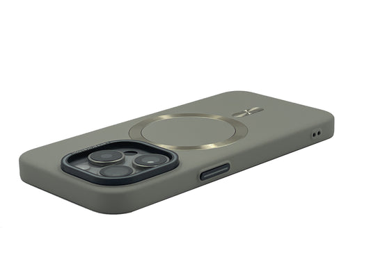 iPhone Hülle - Elegant Silikon Magsafe - Dunkelgrau