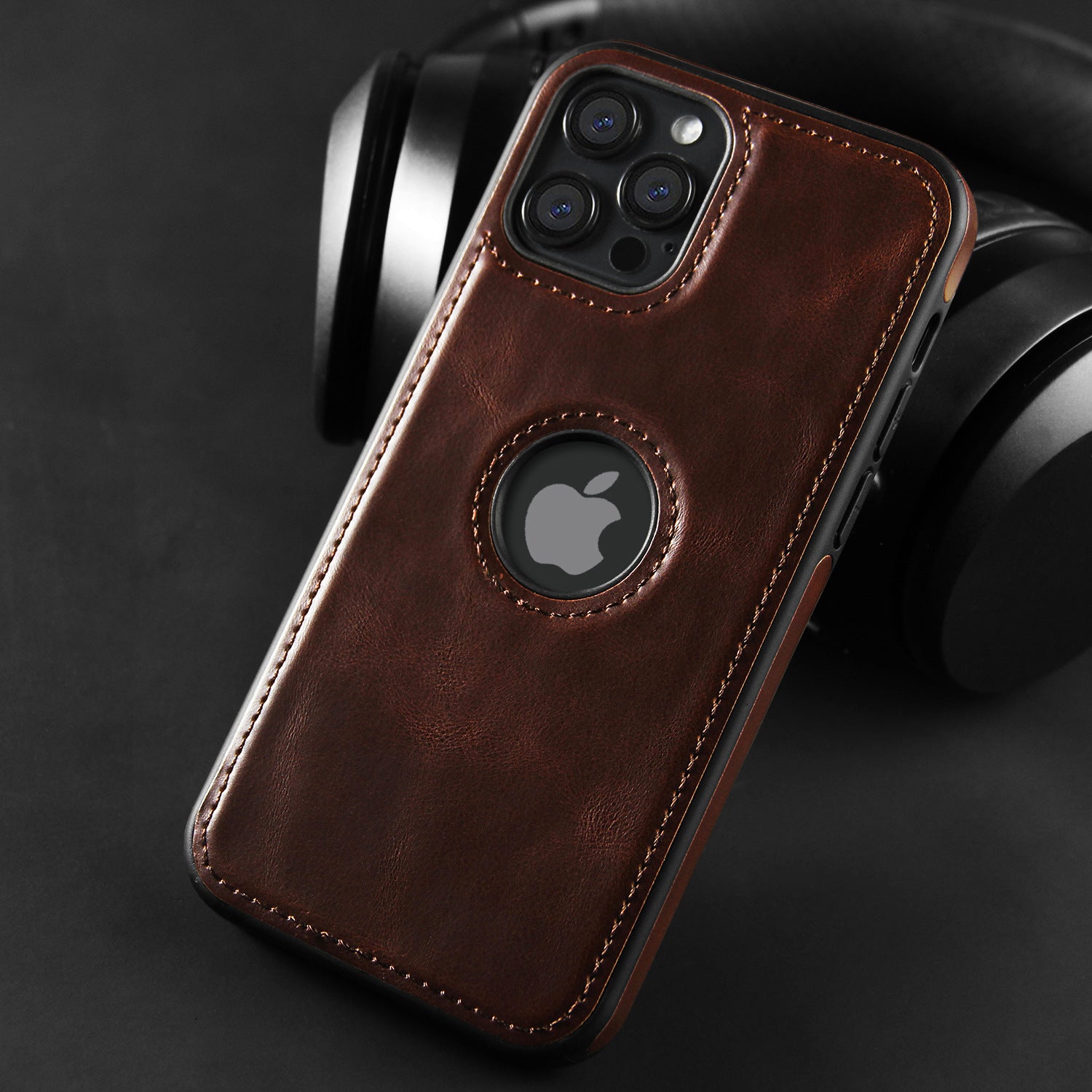 Apple iPhone 13 Hülle - Logo Kunstleder Pro Case
