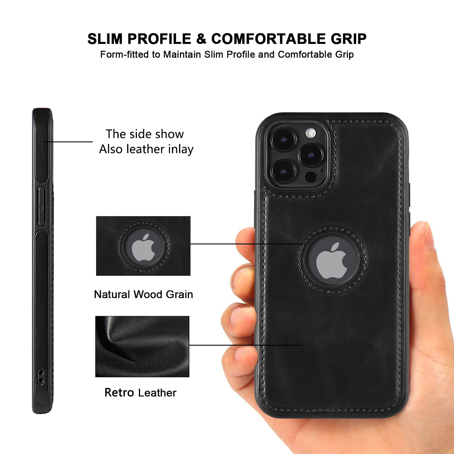 Apple iPhone 13 Hülle - Logo Kunstleder Pro Case