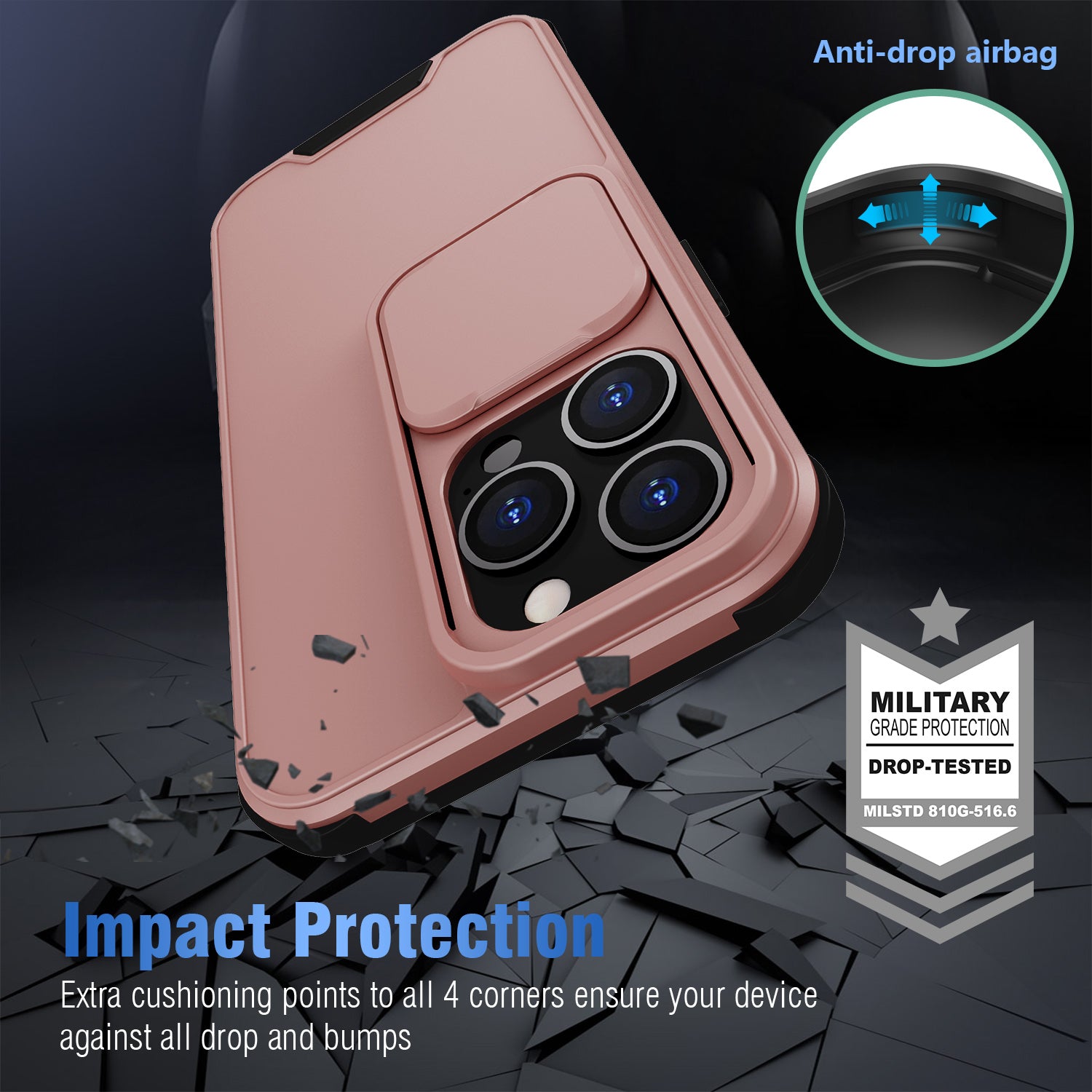 Apple iPhone 13 Hülle - Outdoor Kameraschutz Case