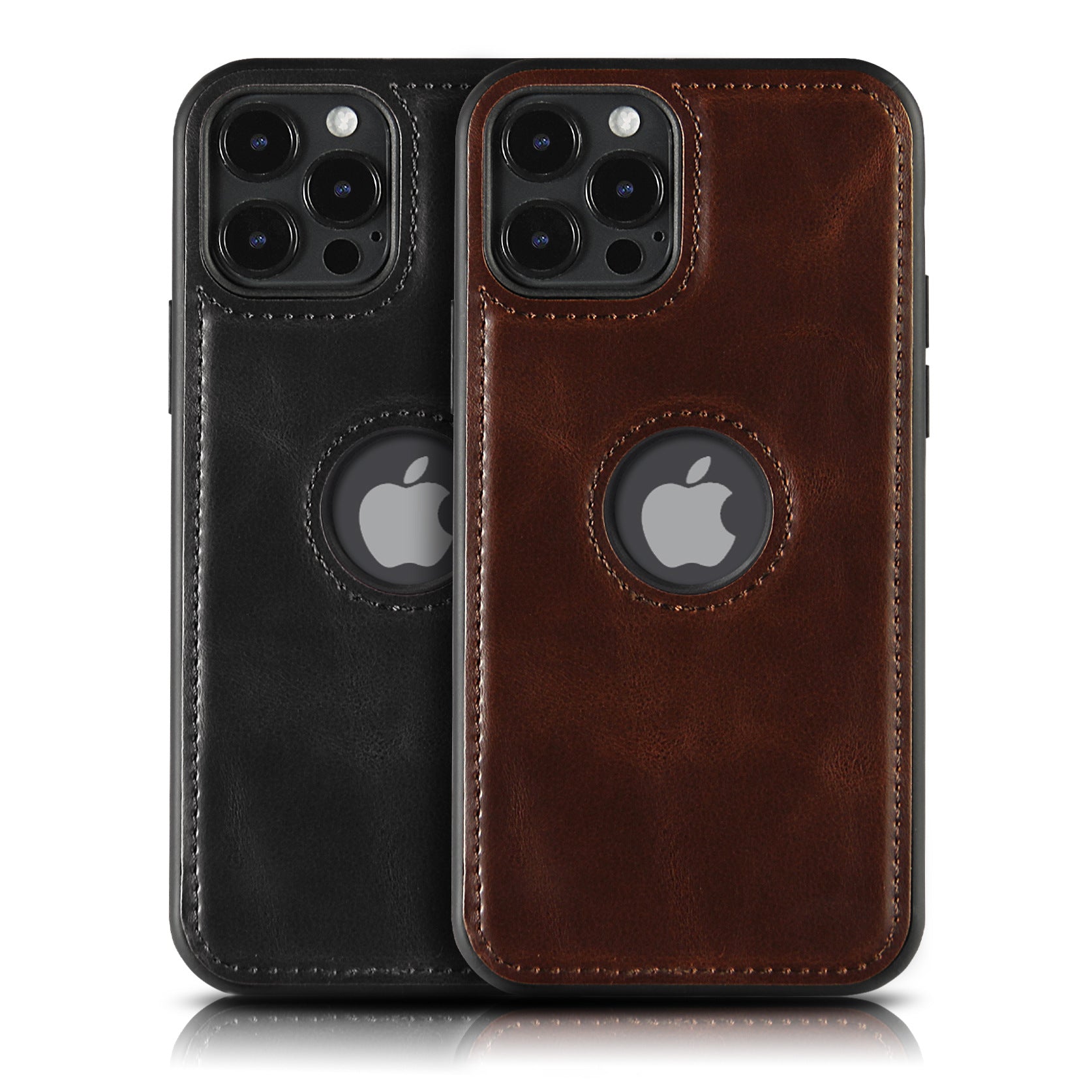 Apple iPhone 13 Hülle - Logo Kunstleder Pro Case