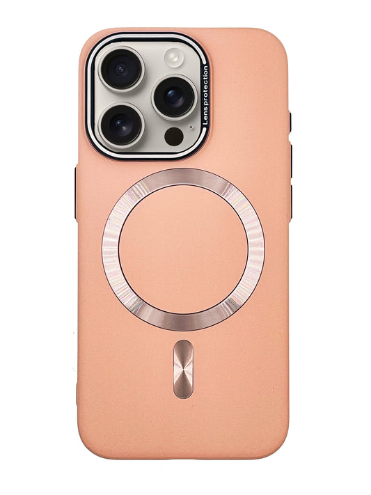 iPhone Hülle - Elegant Silikon Magsafe - Rosa