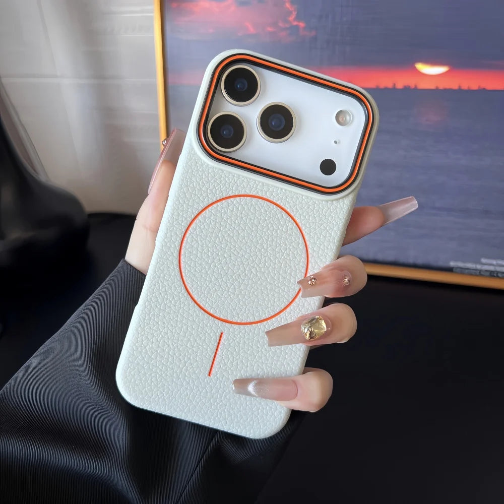 Hülle für iPhone - Kunstleder MagSafe Nemesis