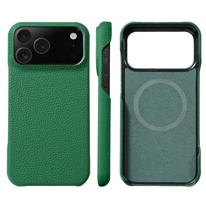 Hülle für iPhone - Premium Kunstleder Lychee