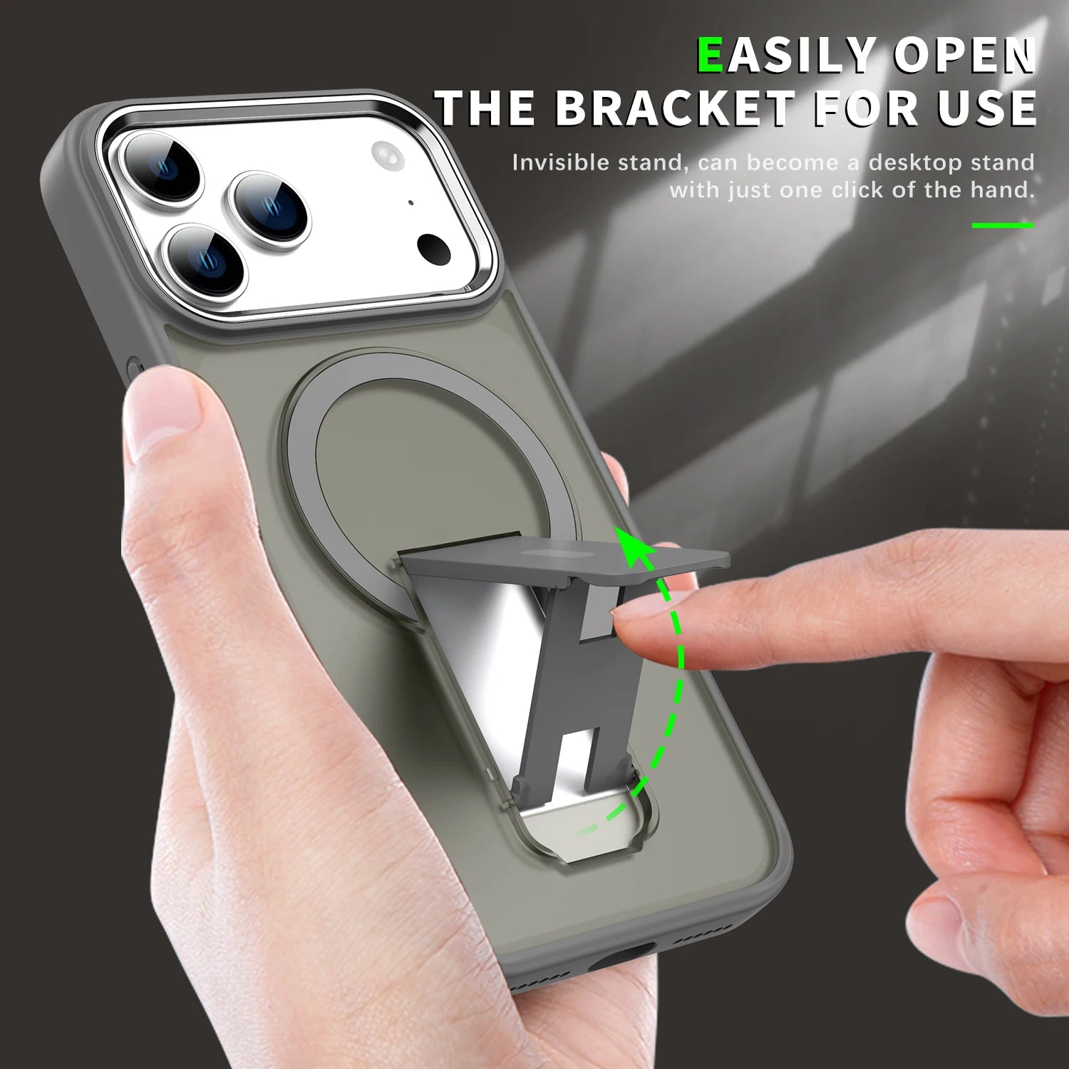 Hülle für iPhone - Clear MagSafe Stand