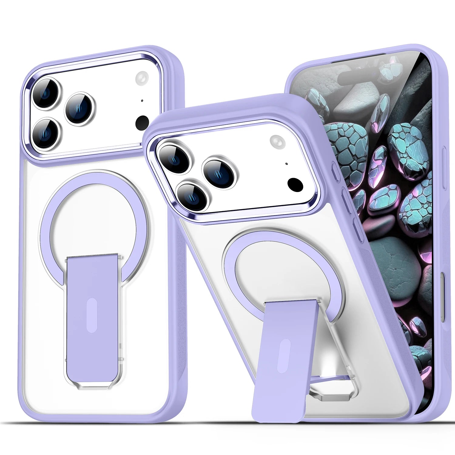 Hülle für iPhone - Clear MagSafe Stand