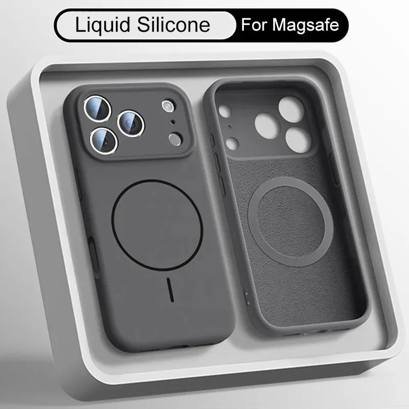 Hülle für iPhone - Silikon MagSafe Kameraschutz