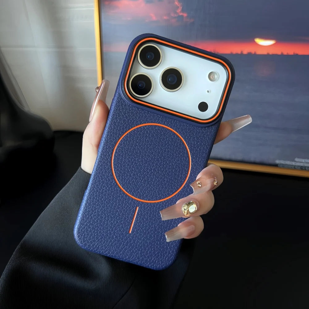 Hülle für iPhone - Kunstleder MagSafe Nemesis