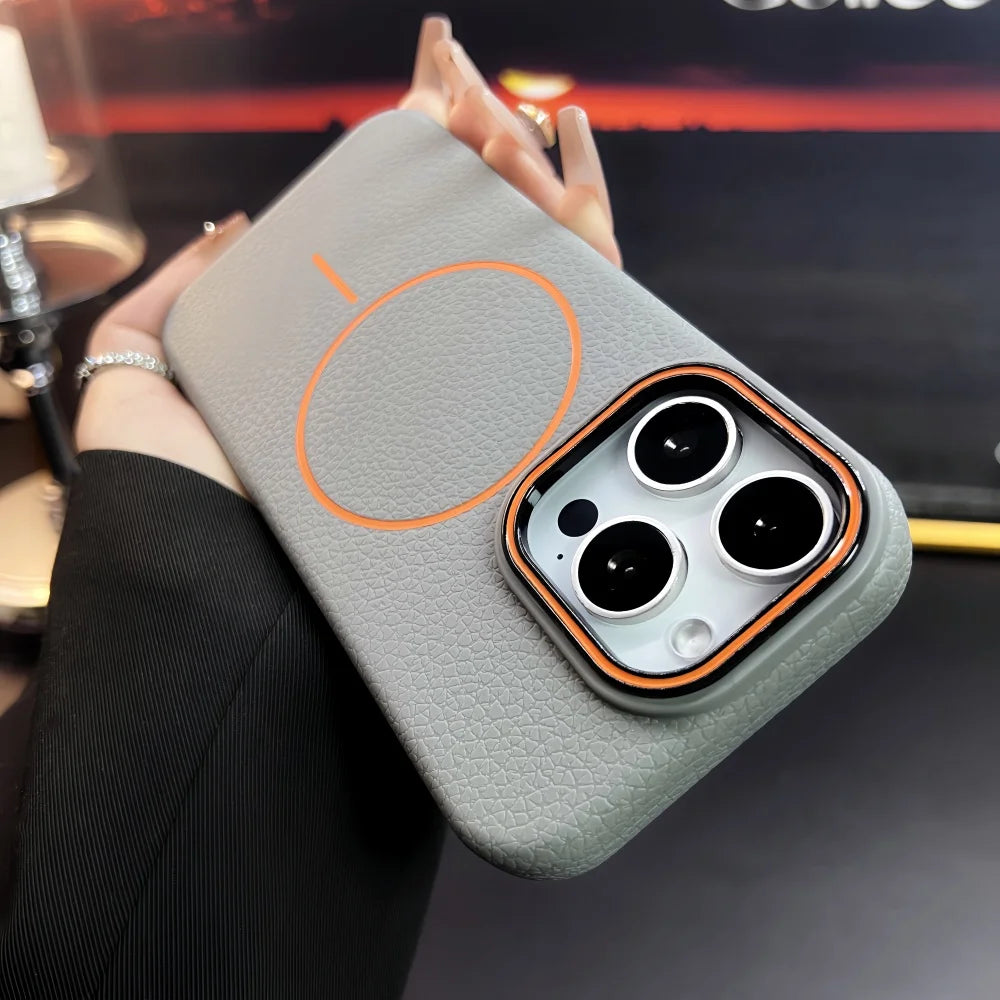 Hülle für iPhone - Kunstleder MagSafe Nemesis