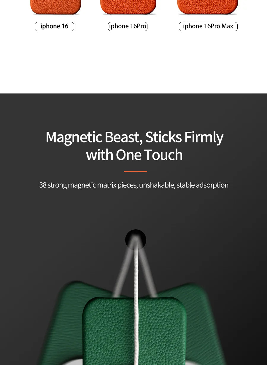 Hülle für iPhone - Premium Kunstleder Lychee