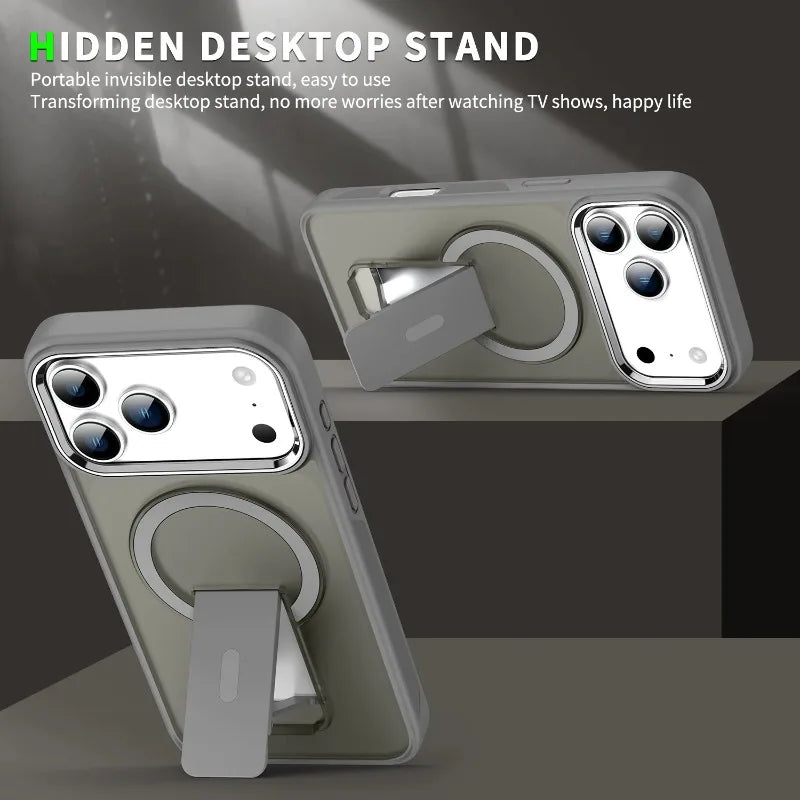 Hülle für iPhone - Clear MagSafe Stand