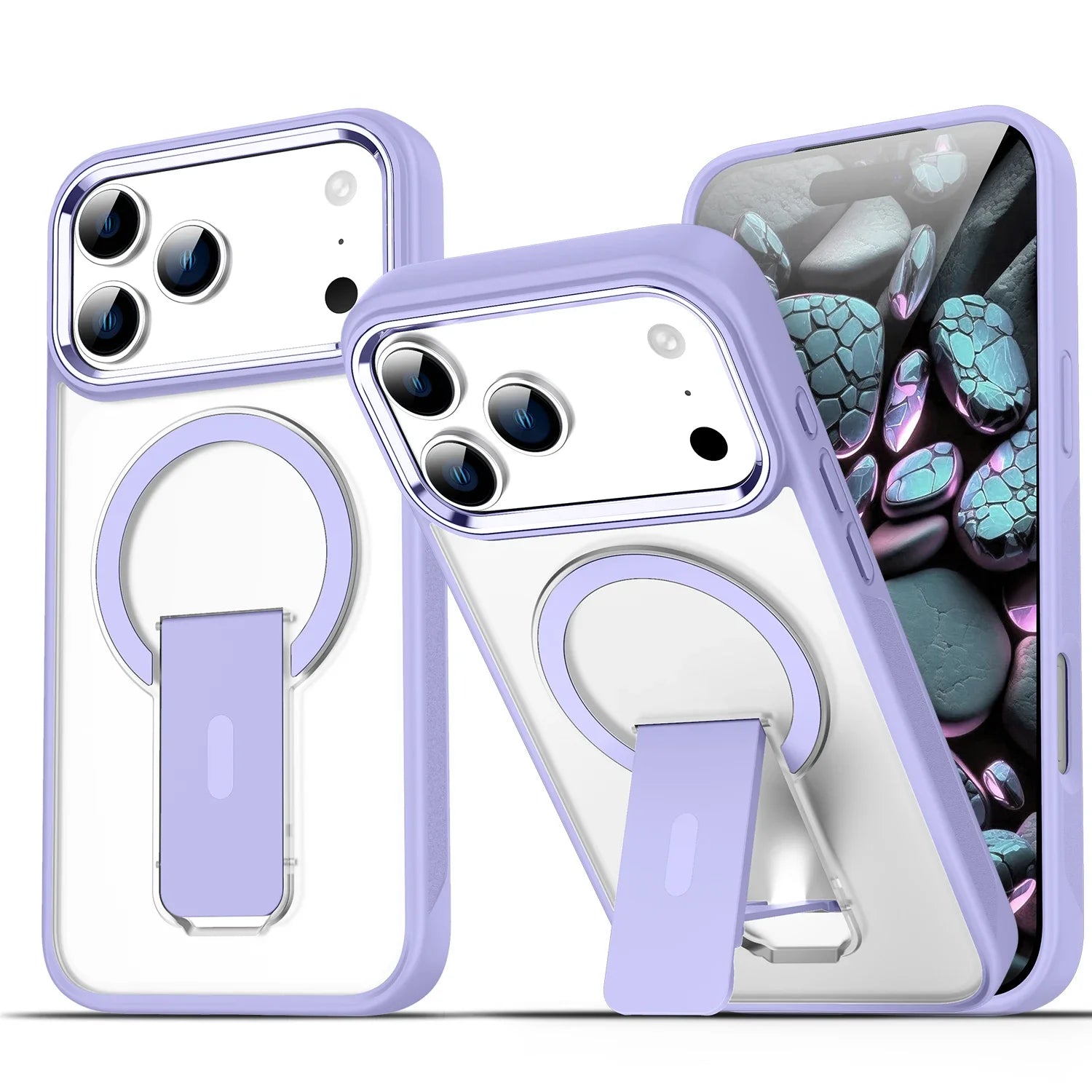 Hülle für iPhone - Clear MagSafe Stand