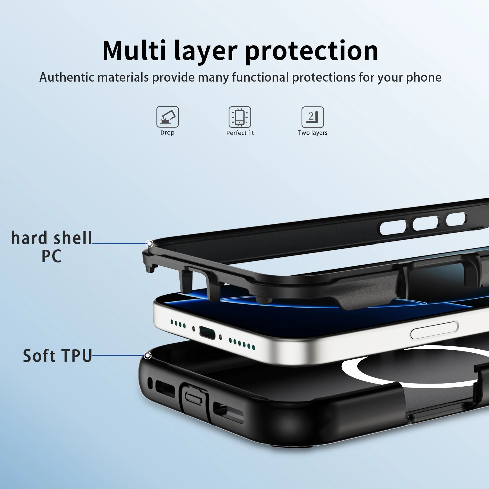 Hülle für iPhone - MagSafe Full Protect