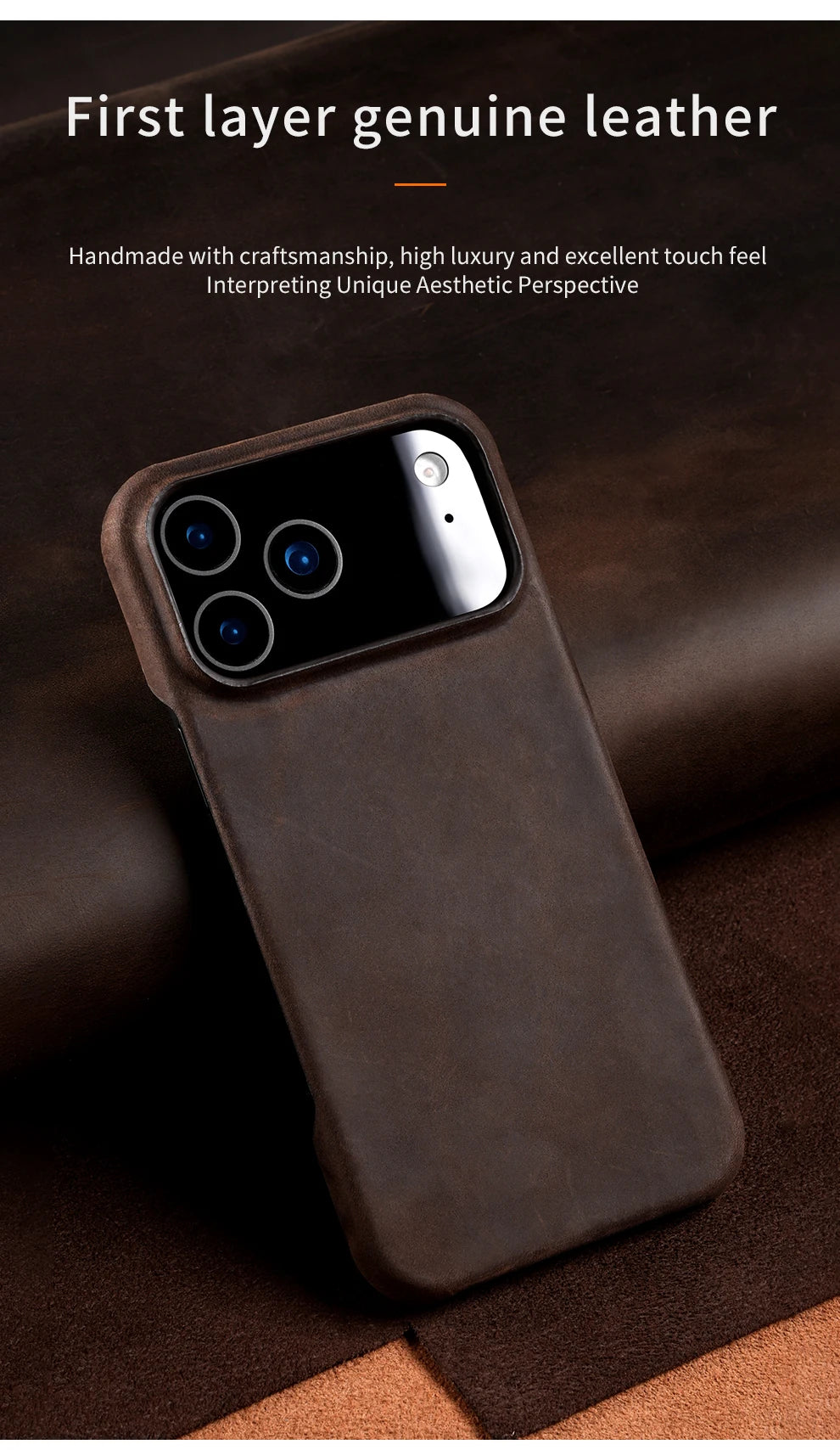Hülle für iPhone - Kunstleder MagSafe Brabos