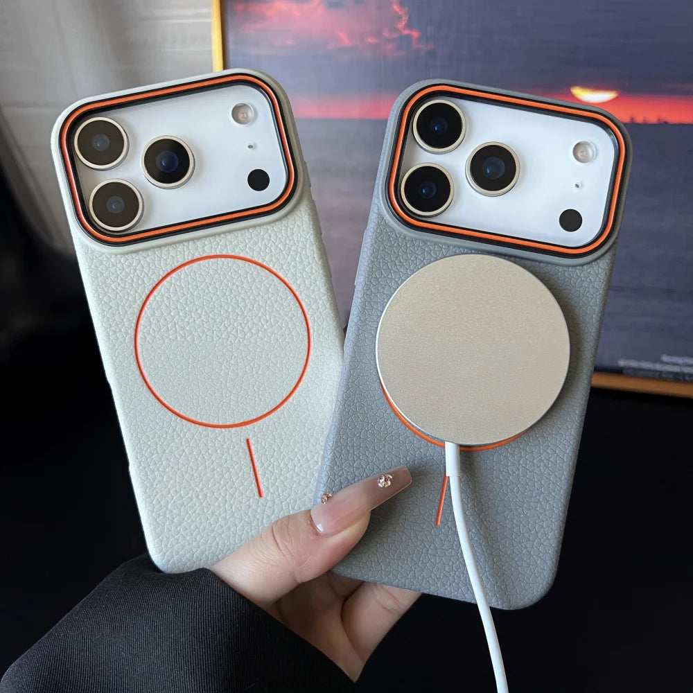 Hülle für iPhone - Kunstleder MagSafe Nemesis