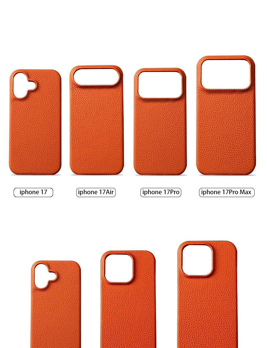 Hülle für iPhone - Premium Kunstleder Lychee