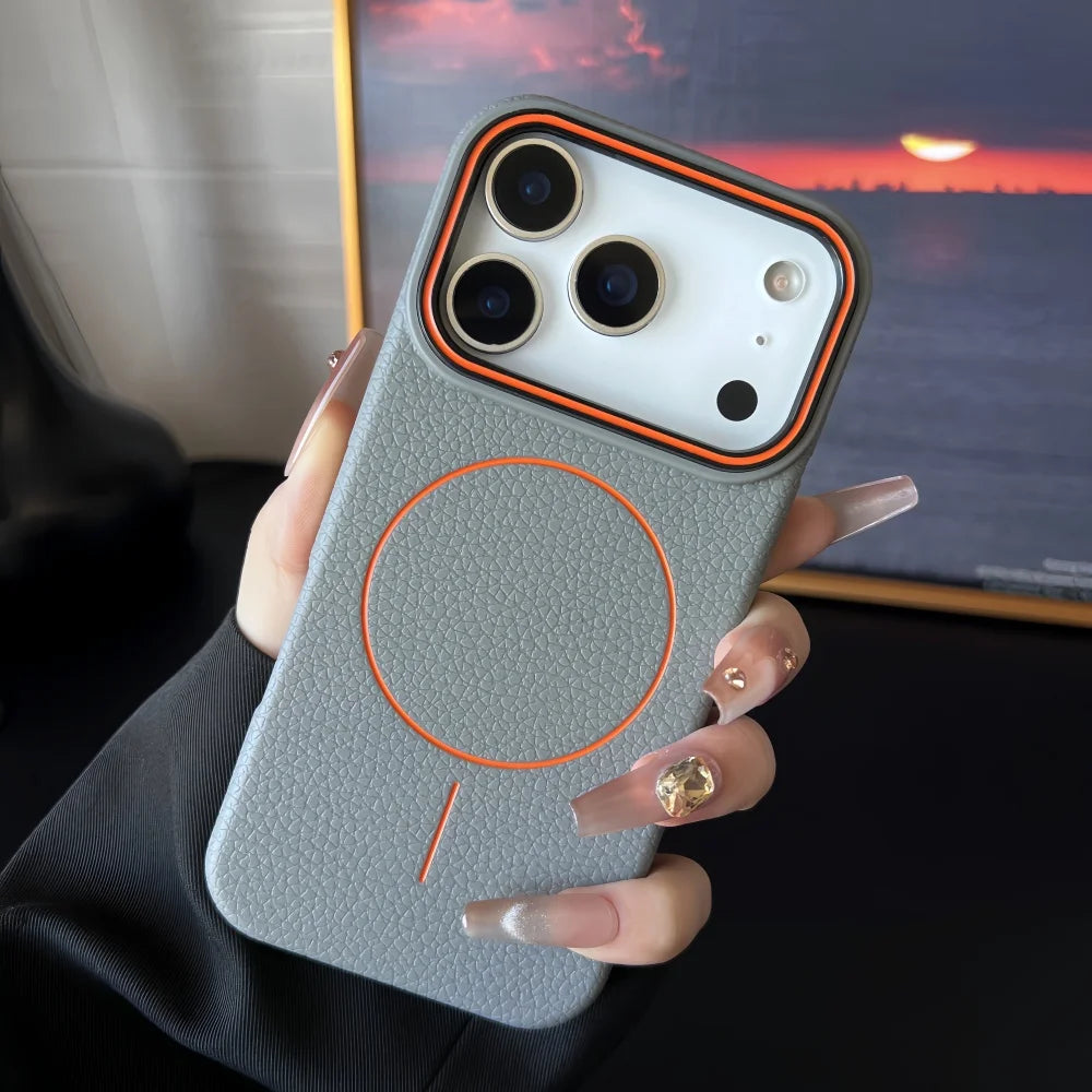 Hülle für iPhone - Kunstleder MagSafe Nemesis