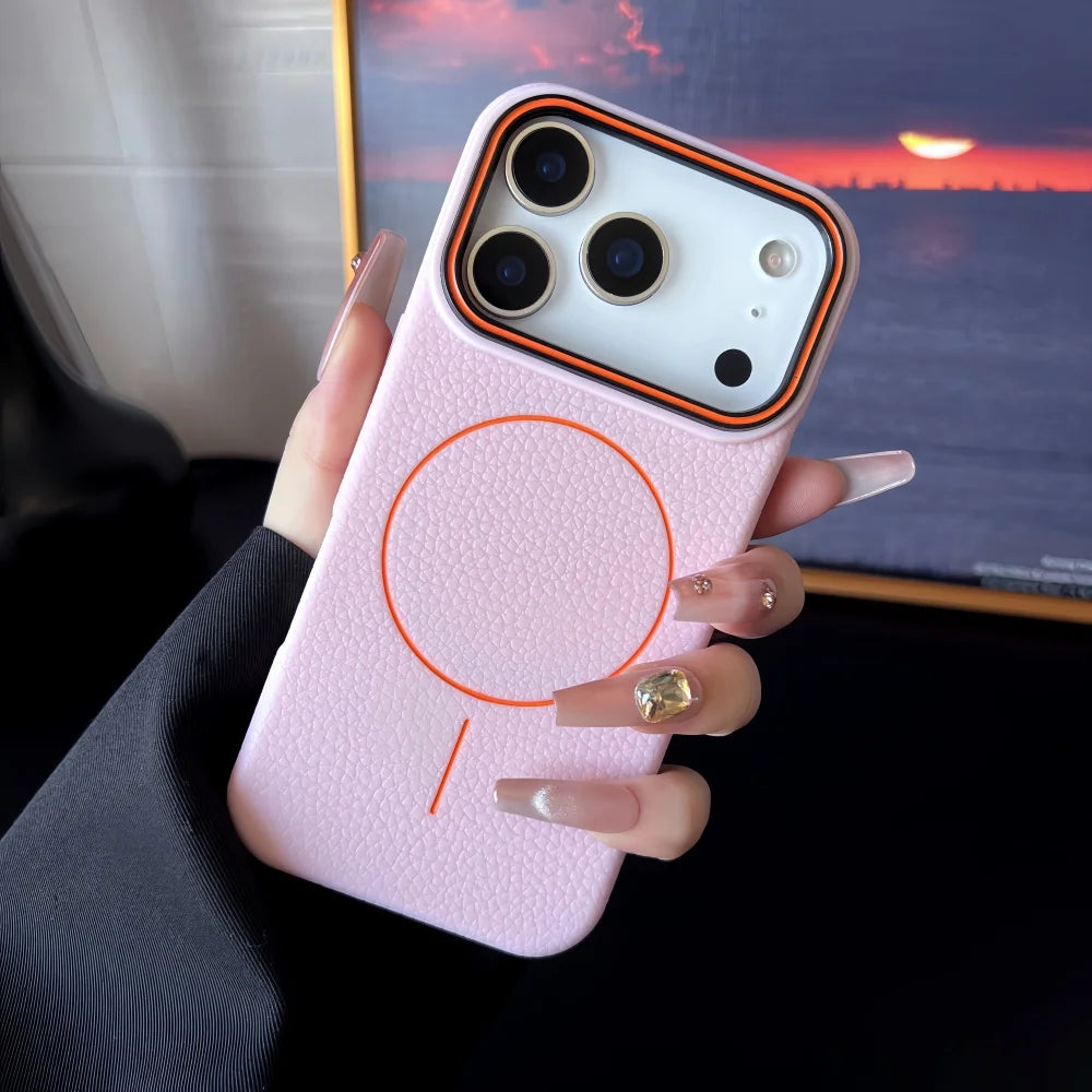 Hülle für iPhone - Kunstleder MagSafe Nemesis