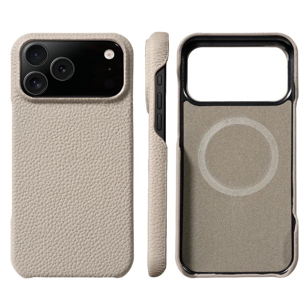 Hülle für iPhone - Premium Kunstleder Lychee