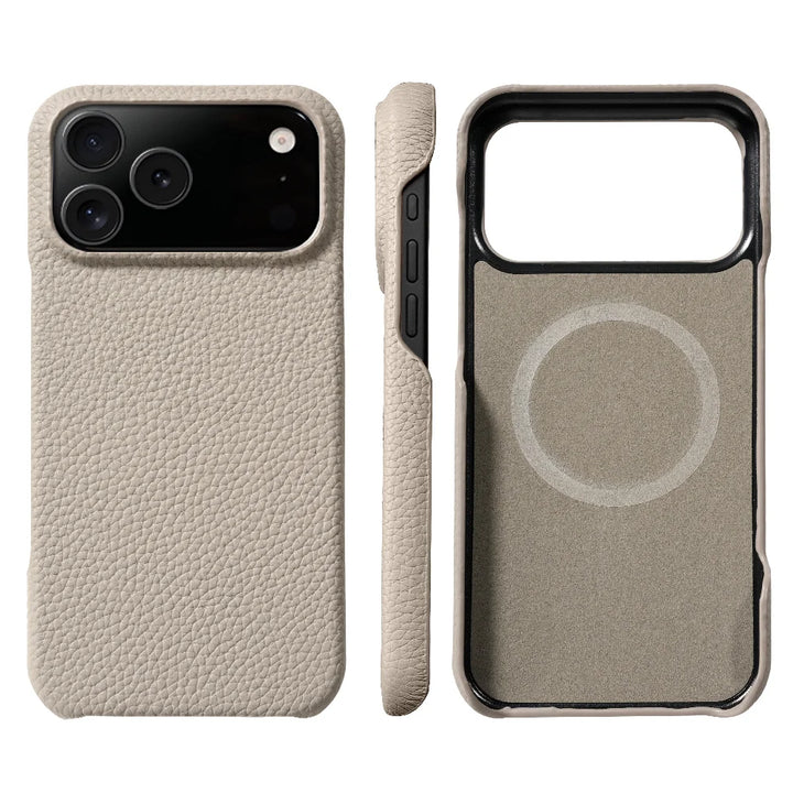 Hülle für iPhone - Premium Kunstleder Lychee