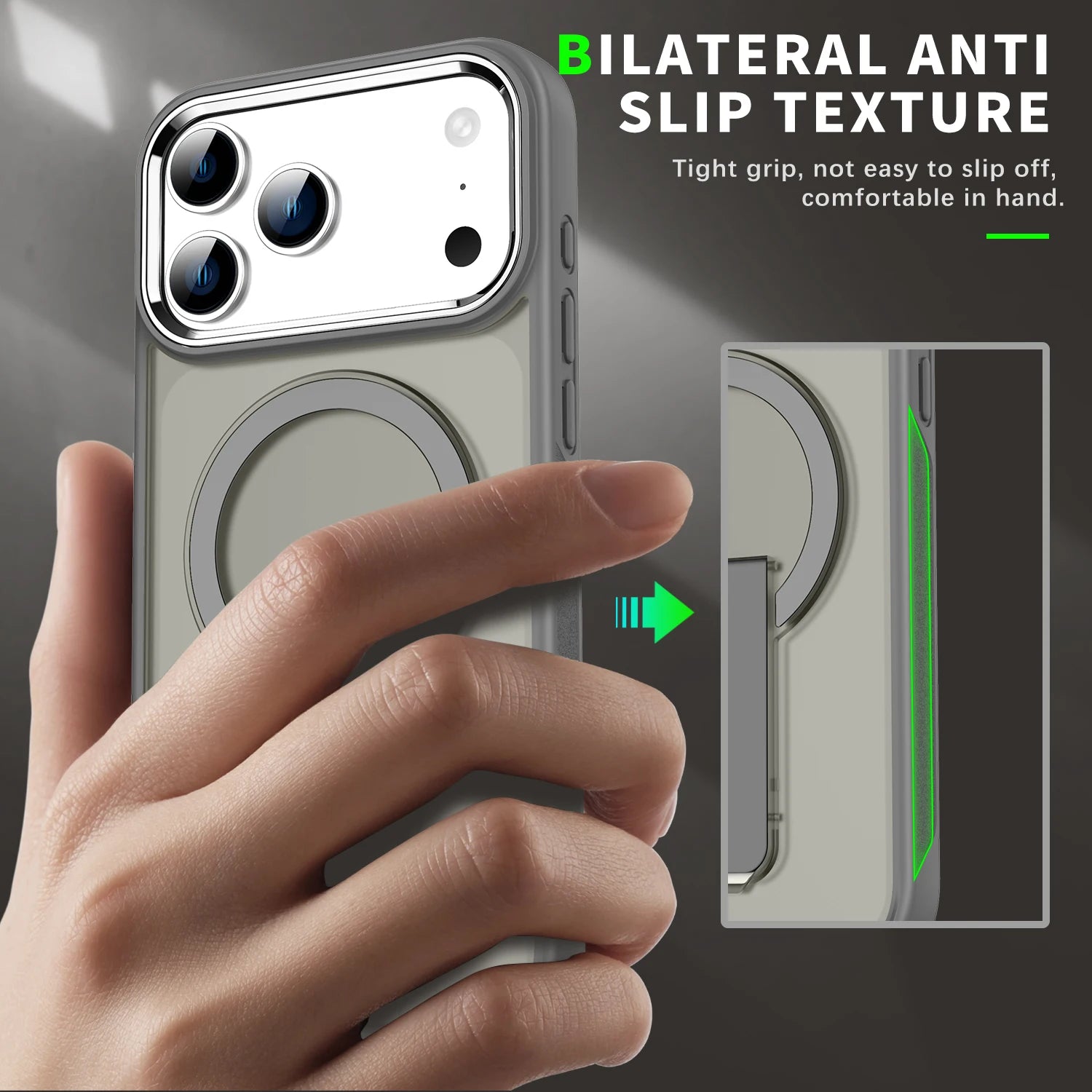 Hülle für iPhone - Clear MagSafe Stand