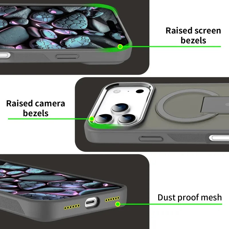 Hülle für iPhone - Clear MagSafe Stand