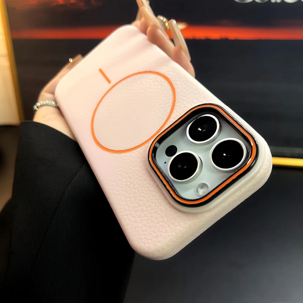 Hülle für iPhone - Kunstleder MagSafe Nemesis