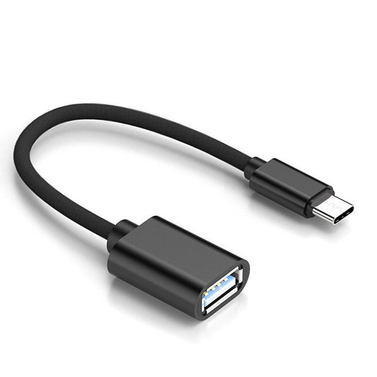 OTG Adapter Kabel | USB A - USB C | Schwarz
