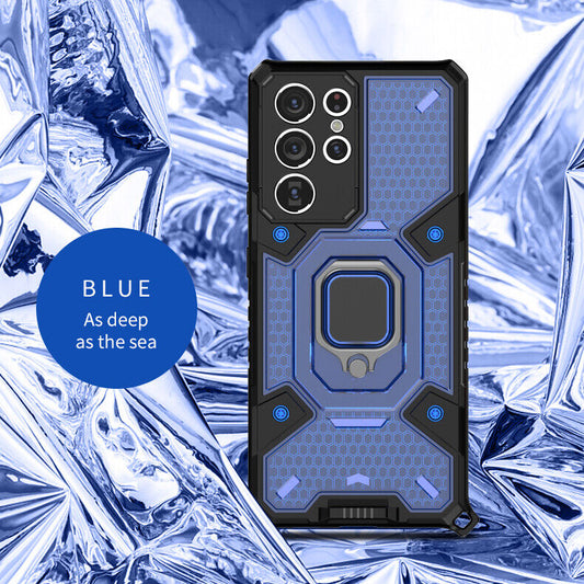 Samsung Galaxy Hülle - Outdoor Panzer Case - Blau