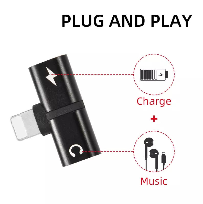 OTG Audio Splitter | 8 Pin | Charging & Music
