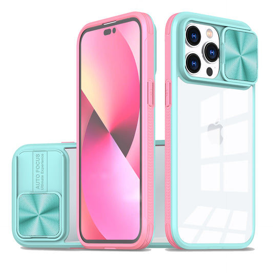 iPhone Hülle - Kameraschutz Outdoor Clear - Türkis