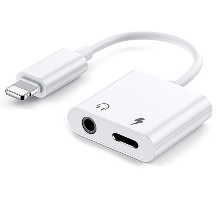 OTG Audio Jack | 8 Pin - Aux - 8 Pin | Weiss