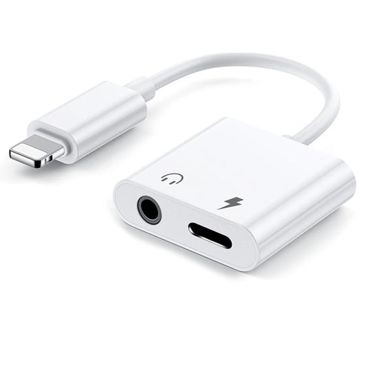 OTG Audio Jack | 8 Pin - Aux - 8 Pin | Weiss