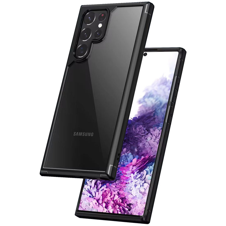 Samsung Galaxy Hülle - Premium Hybrid Clear Case - Schwarz