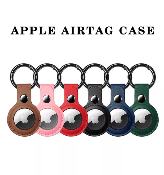 AirTag Hülle - Kunstleder Case - Braun